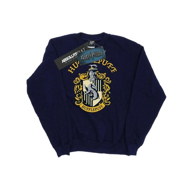 Harry Potter Girls Hufflepuff Cotton Sweatshirt - Navy Blue