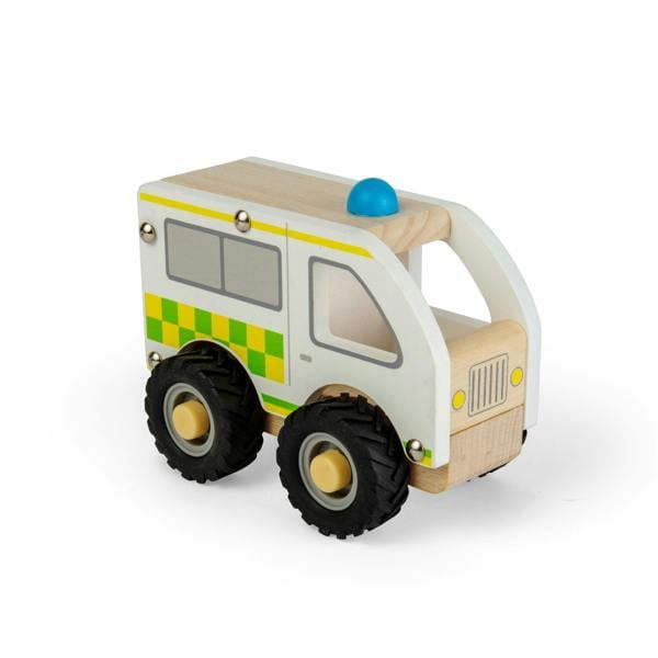 Bigjigs Toys Mini Ambulance - Emergency Services Toy