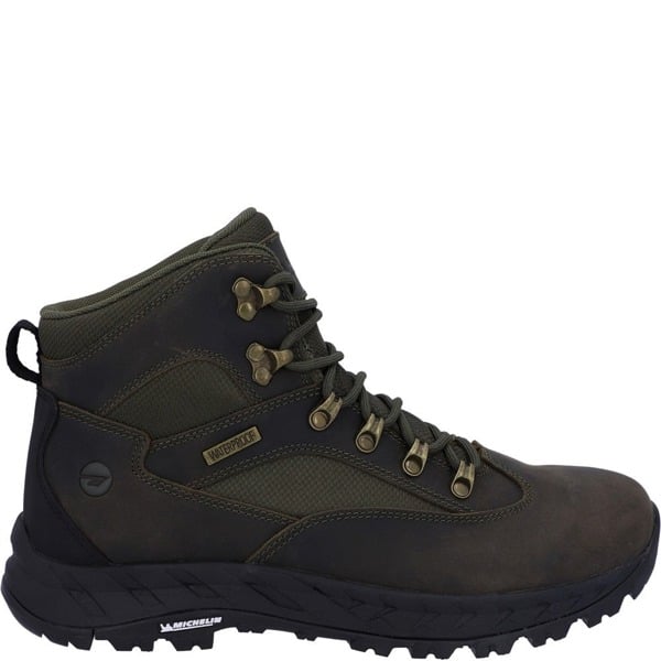 Hi-Tec Mens Euro Trail Walking Boots - Khaki Green