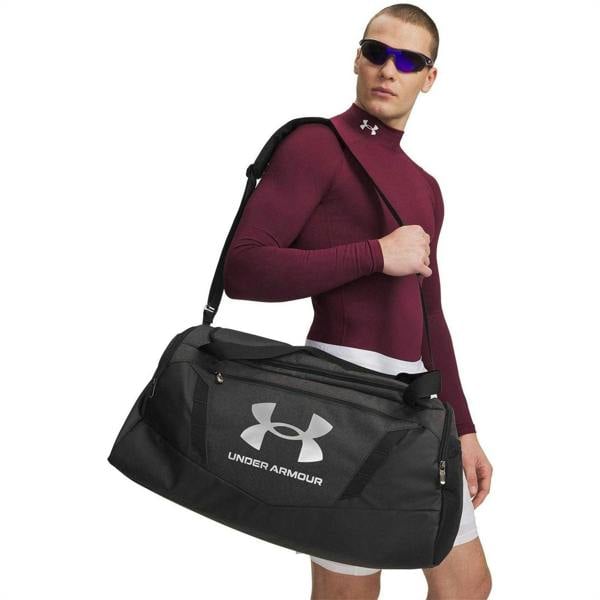 Under Armour Undeniable 5.0 Duffle Bag - Heather Grey/Black/Silver - 