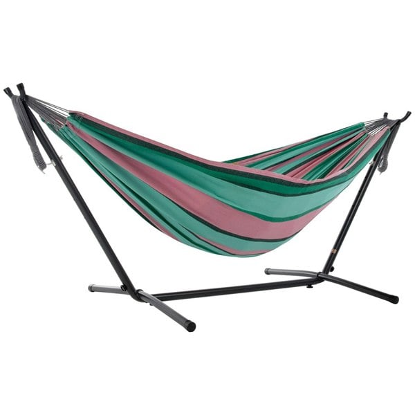 Vivere's Combo - Double Watermelon Hammock with Stand (8ft)