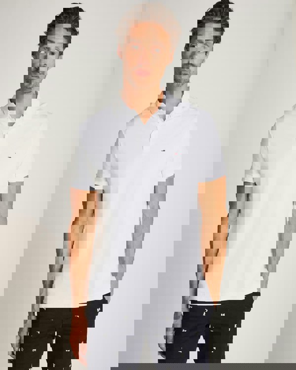 Tommy Hilfiger Liquid Cotton Essential Mens Polo - White