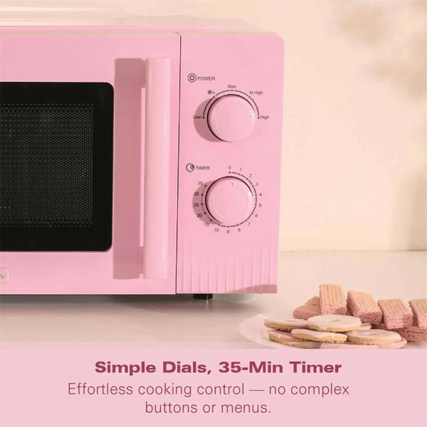 Hamilton Beach Miami Manual 800W Microwave - Flamingo Pink - Hamilton Beach UK