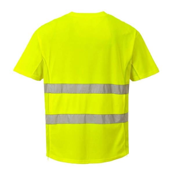 Hi-Vis Cotton Comfort Mesh Insert T-Shirt S/S Portwest