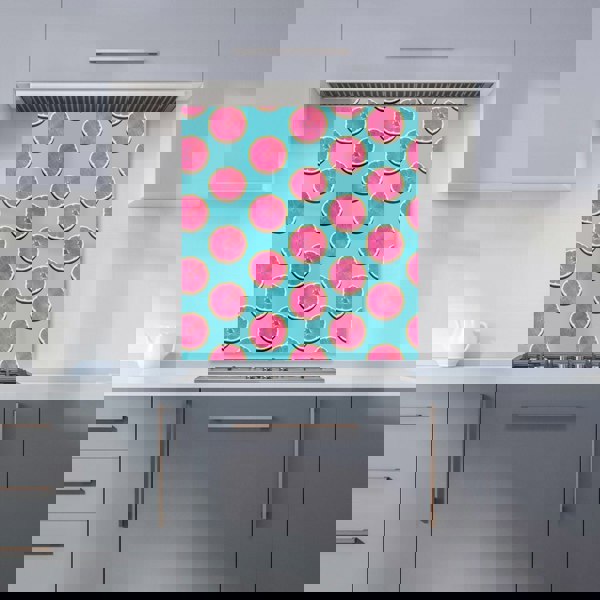 Warren Reed - Designer Fruity Pattern Of Pink Grapefruit Kitchen Splashback