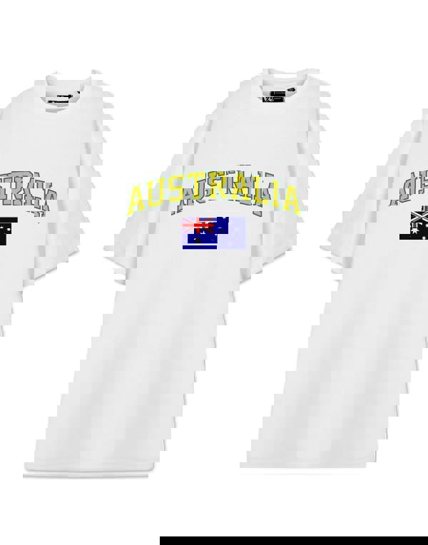 Show Me The Merch Unisex White Australia Short Sleeved T-Shirt