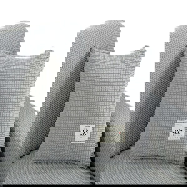 Anyseat Pillowcase 45X45Cm Gray Polyester Thick Stretchable Cushion For Living Room