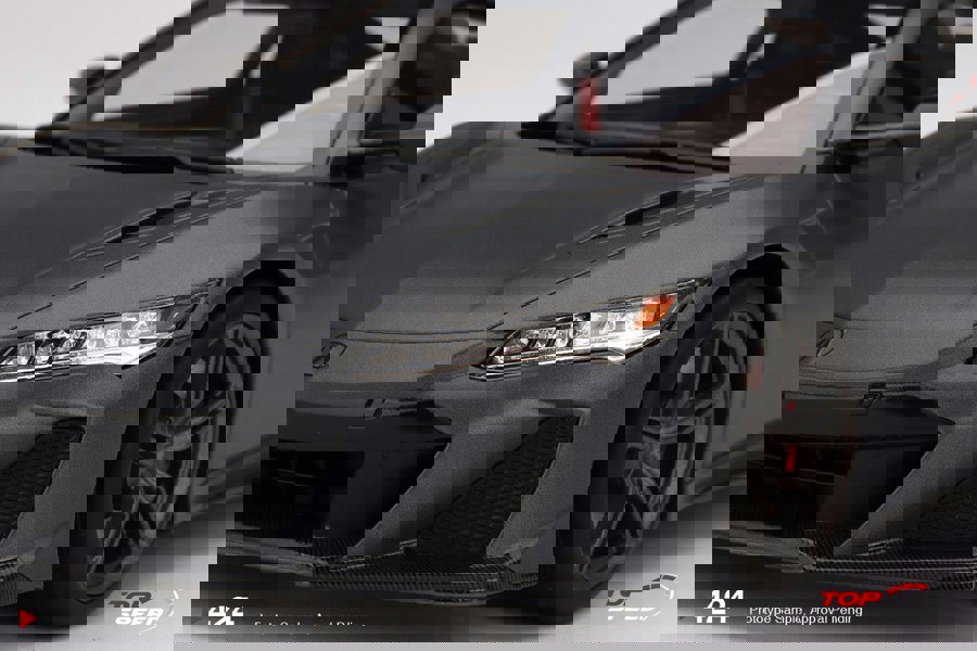 TSM Acura NSX Type S 2022 Gotham Grey Matte 1:18 Scale TSM TS0424