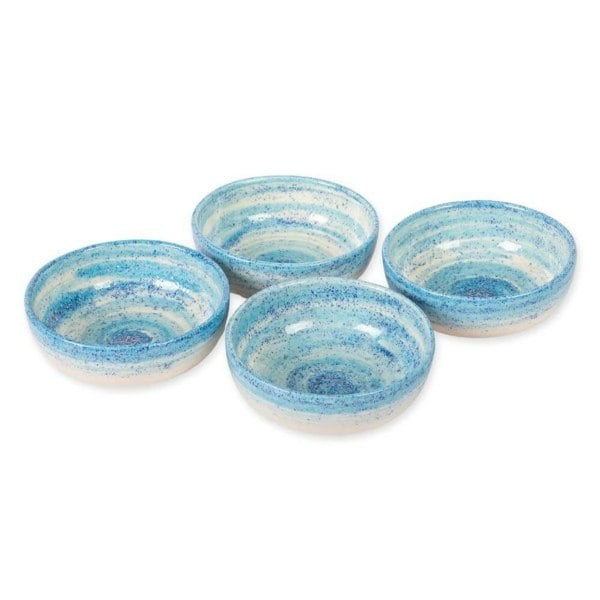 Pastel Beach Small Ceramic Blue Bowls