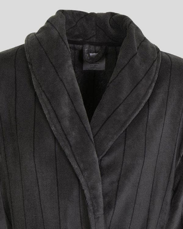 Steel & Jelly Portland - Striped Supersoft Fleece Dressing Gown