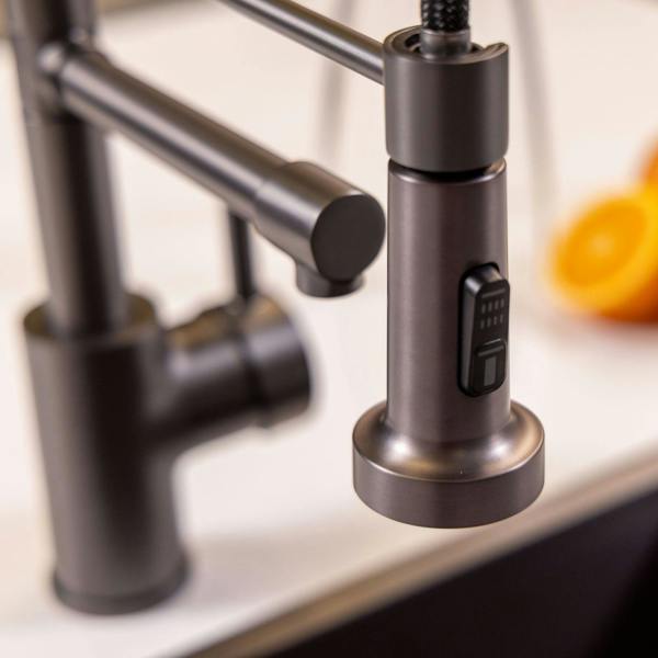 Flode böjig | Multiuse Style 3 in 1 Instant Boiling Tap with Flexi Spray | Gun Metal Finish