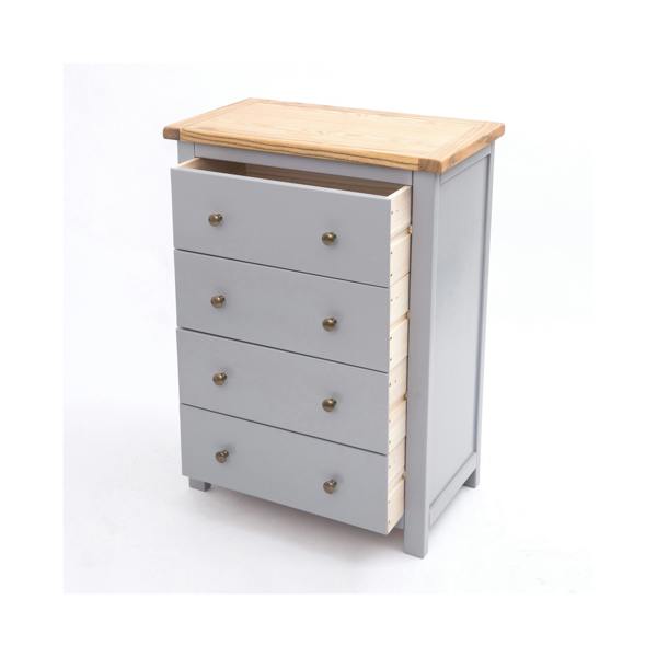 Cabinet Bits Mirano 4 Drawer Chest of Drawers Brass Knob