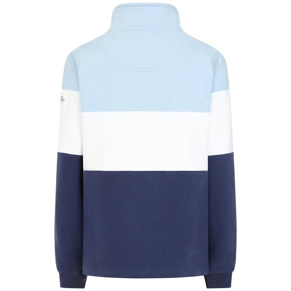 Lazy Jacks LJ322 - Ladies Quarter Zip Sweatshirt - Sky/Twilight