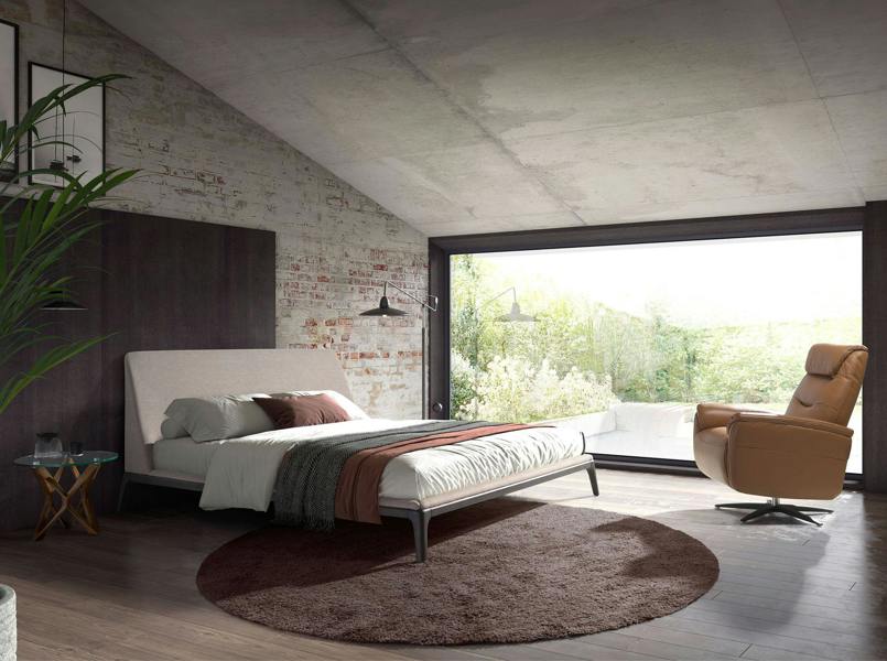 Angel Cerdá Brown Leather Swivel Armchair 5115