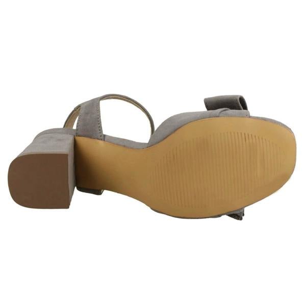 Spot On Ladies Spot On Blocked Heel Sandals