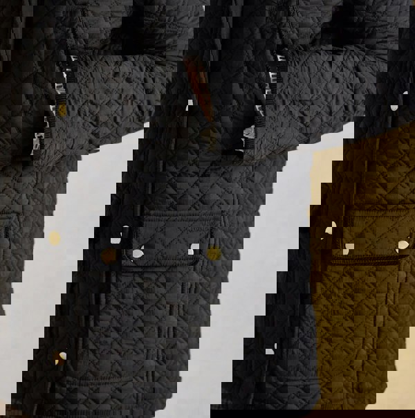 Joules BEATRIX Womens Heritage Quilted Coat Black