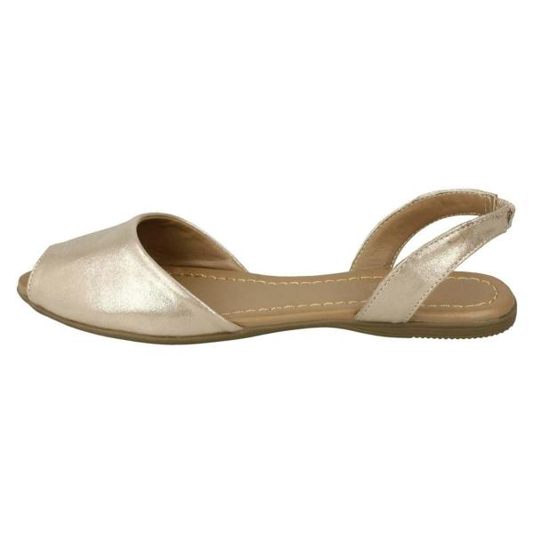 Spot On Ladies Spot On Flat Slingback Mule Sandals