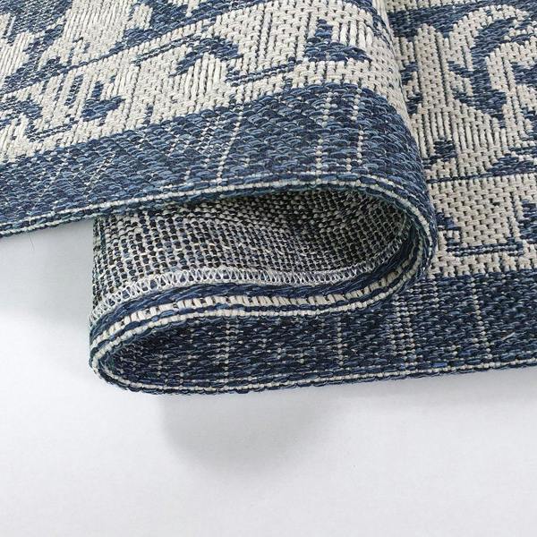 Oriental Rug Runner 100% Cotton Natural Hallway Carpet Washable Natural Woven Mat - 75x300cm