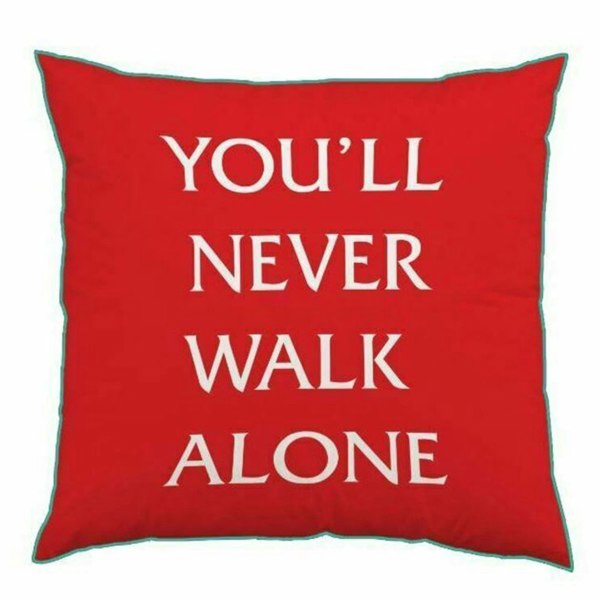 Liverpool FC YNWA Crest Square Cushion - Red