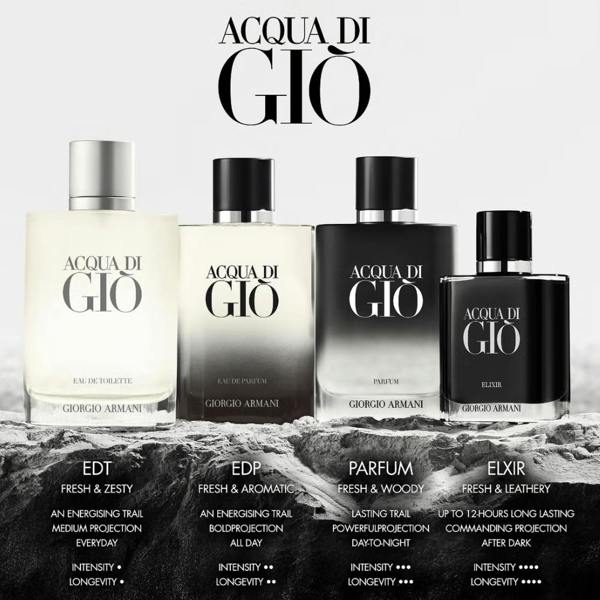 Armani Men's Aftershave Armani Acqua Di Gio Elixir Men's Aftershave Spray (50ml)