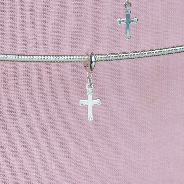 Mylee London Cross Pendant Charm - Sterling Silver