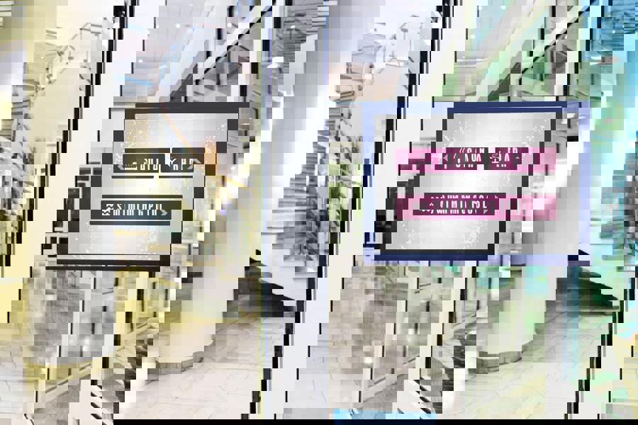 Durable DURAFRAME Self Adhesive Magnetic Signage Frame | A4 Blue