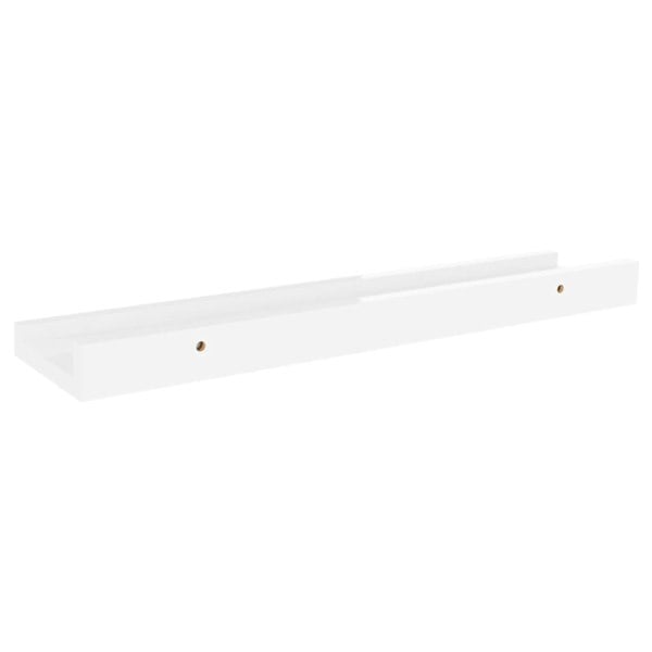Berkfield Wall Shelves 2 pcs High Gloss White 40x9x3 cm