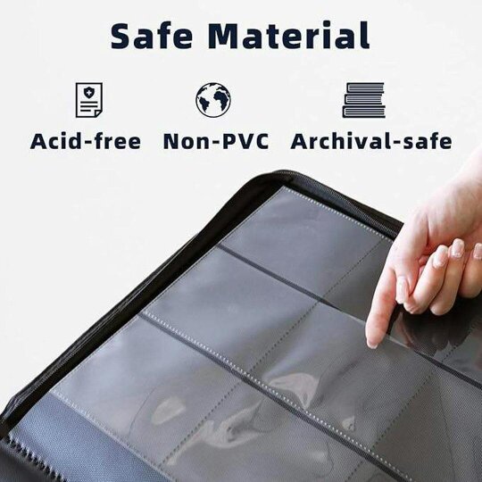 Havendro Trading Card Album 252 Slot Top Loader Holder Card Binder Card Folder Black Gift