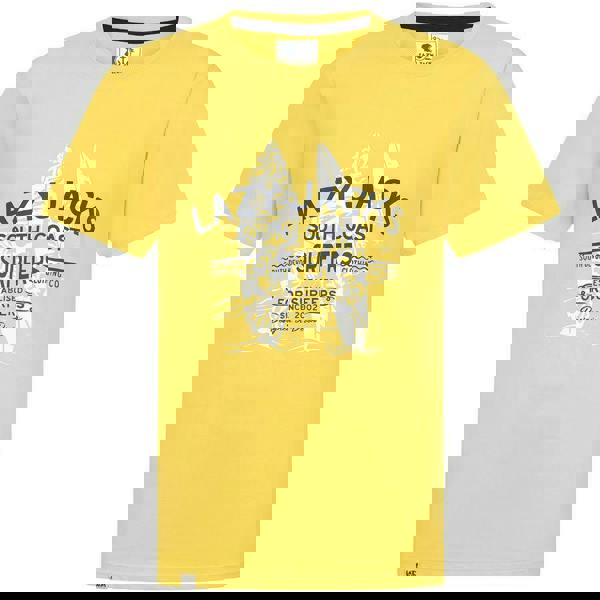 Lazy Jacks Mens Surfer Cotton T-Shirt - Yellow