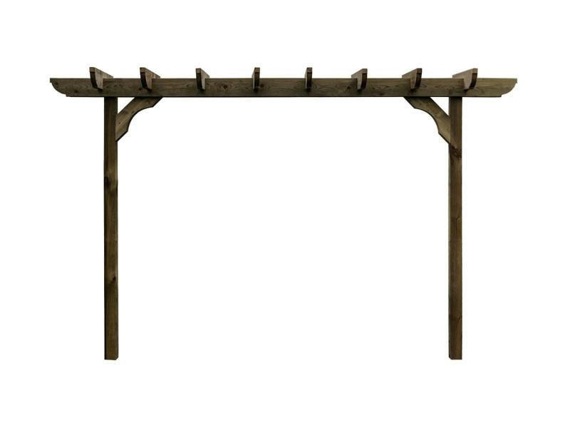 Arbor Garden Solutions Corbel Double Beam Pergola, Plant Climbing Arbour - Sculpted brace
