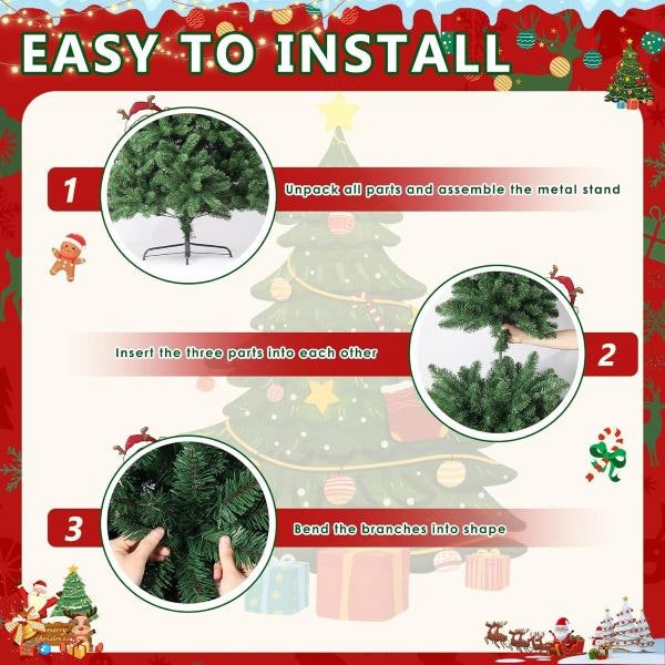 Leaper 6ft Artificial Christmas Tree for Home Decoration