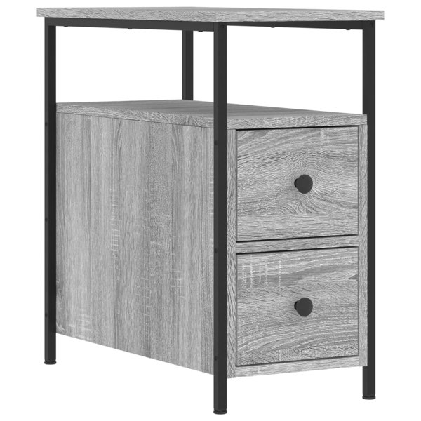 Berkfield Bedside Cabinets 2 pcs Grey Sonoma 30x60x60 cm Engineered Wood