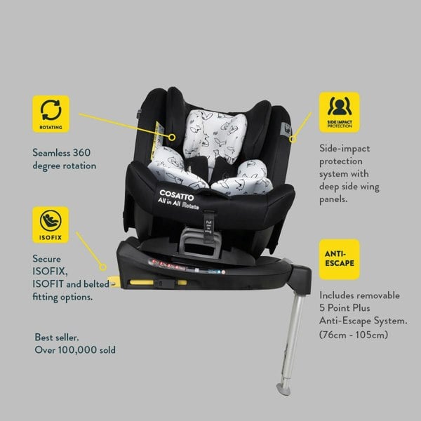 Ex Display All in All 360 Rotate Car Seat Foxed - Carseat - Cosatto Store