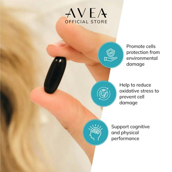 AVEA NAD+ Booster (30 capsules) | Antioxidants Supplement | Swiss Quality | Works with NAD+ Vitaliser to replenish NAD+ Level
