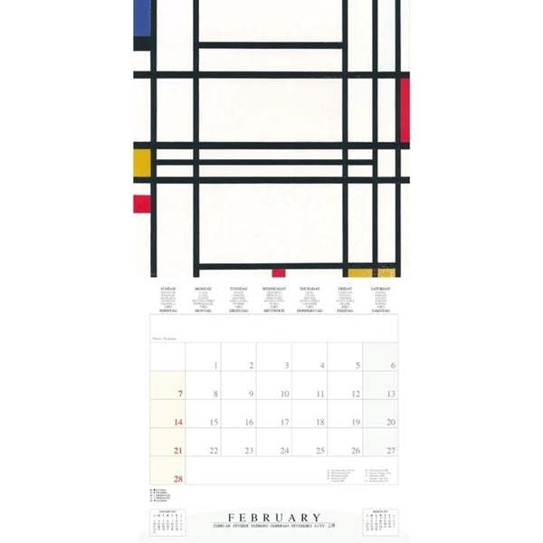 Piet Mondrian Calendar 2027, Wall Calendars, Month To View, Art, Gift
