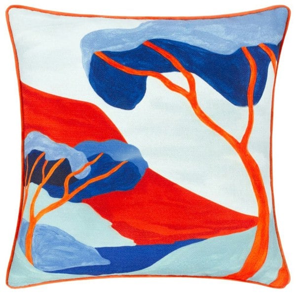 Furn D'Azure Piped Abstract Cushion Cover - Multicoloured