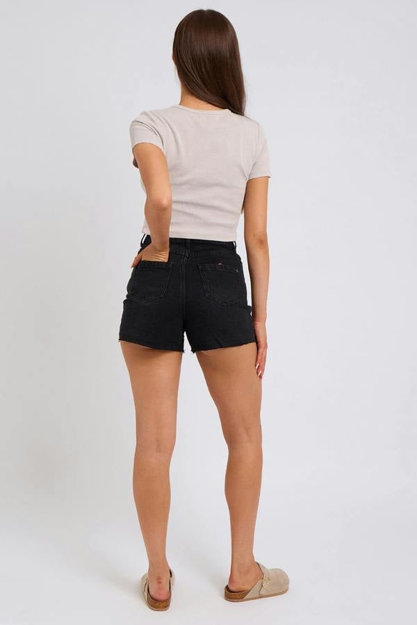 Urban Bliss Moonshine Black Pleat Short