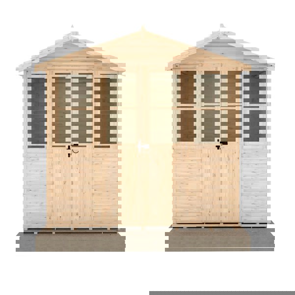 Shire Haddon 7x5 12mm interlock Clad wooden Summerhouse - Best Shed