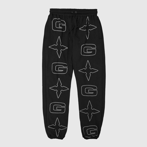 GVNMNT Clothing Co G* Jog Pant - Black / Grey