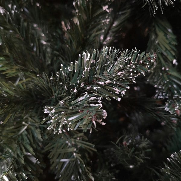 Samuel Alexander 2.4m /8ft Rocky Mountain Pine Green Artificial Christmas Tree Snow Tip and Pine Cones