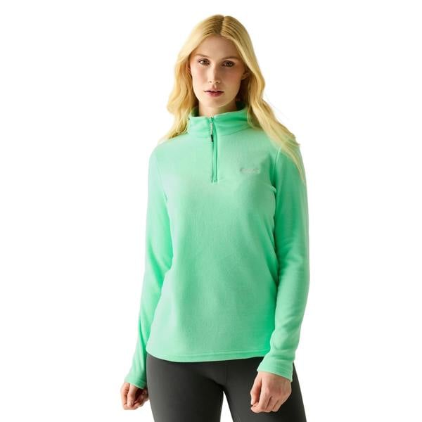 Regatta Great Outdoors Womens/Ladies Sweetheart 1/4 Zip Fleece Top - Ice Green - 