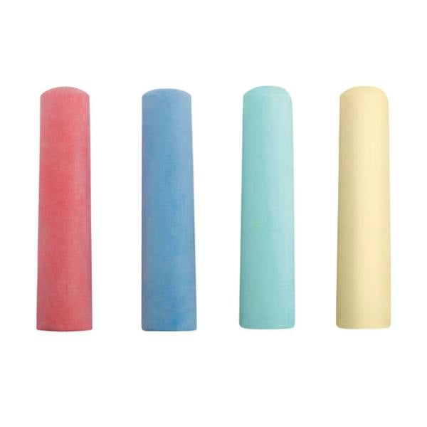 MidOcean Street Chalk (Pack of 4) - Pink/Blue/Yellow/Green - 
