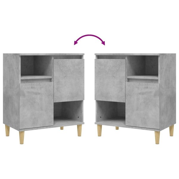 Berkfield Sideboard Concrete Grey 60x35x70 cm Engineered Wood