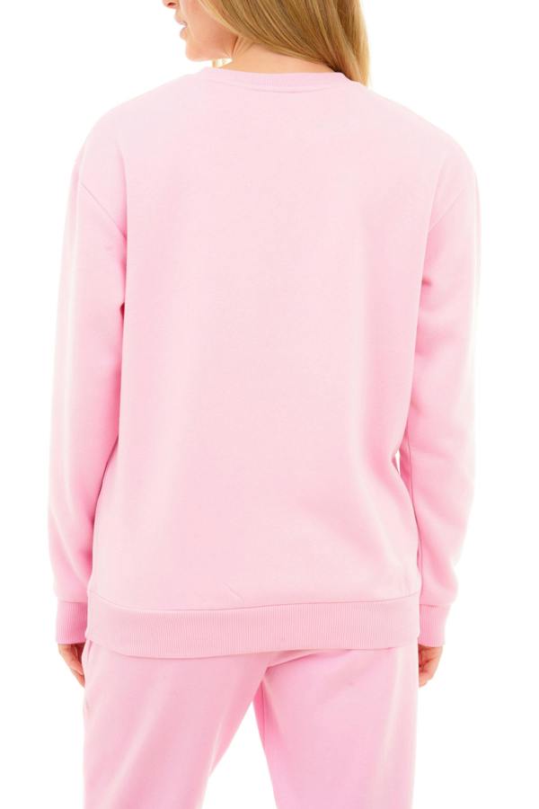 Smart Living Women's Crew Neck Sweatshirt - Ultra-Soft Casual Pullover for Everyday Comfort - Pink