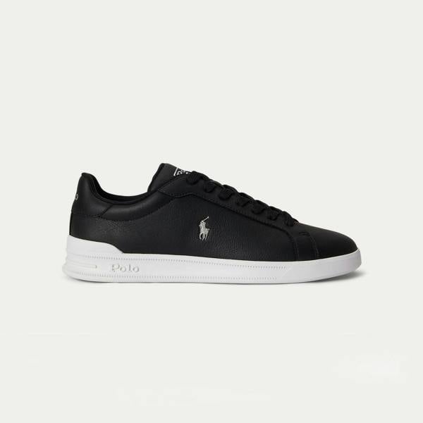 Polo Ralph Lauren HRT CRT II Court Trainers   in  Black