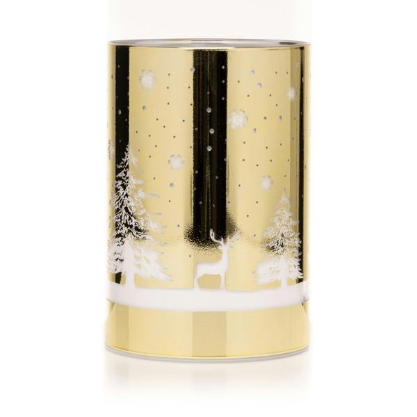 13cm Christmas Decorated Vase Table Lamp with Forest Scene, Warm White LED Indoor Decoration image 7