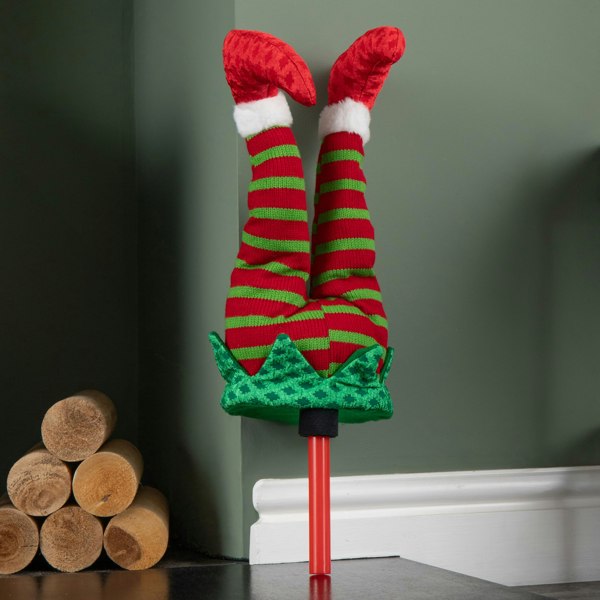 Samuel Alexander 55cm Battery Operated Soft Animated Elf Kicking Legs Christmas Decoration