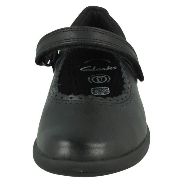 Clarks Girls Clarks Scalloped Edge Mary Jane School Shoes Etch Pure K