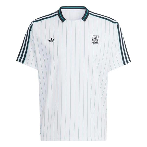 Adidas Unisex Adult Terrace Icons Liverpool FC T-Shirt - White/Green - 