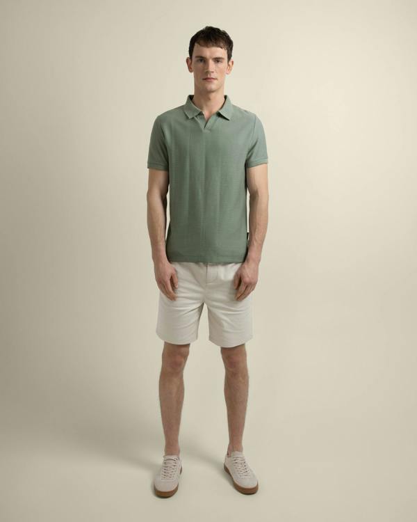 Larsson & Co Arne - Stripe Textured Polo Shirt